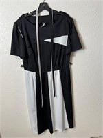 Vintage Black White Union Made Dress