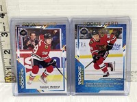 2 Connor Bedard rookie hockey cards