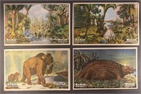 PREHISTORIC ANIMALS: 8 x ERDAL Trade Cards (1928)