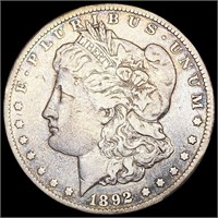 1892-CC Morgan Silver Dollar LIGHTLY CIRCULATED