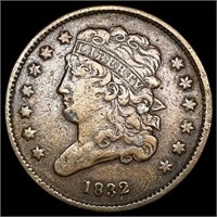 1832 Classic Head Half Cent LIGHTLY CIRCULATED