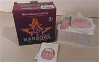 Mini Karaoke Machine W/ Wireless Microphone- No