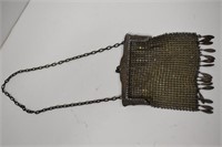 Antique Chainmaille Handbag w/Metal Dangle Details