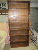 Six Shelf Wooden Book Case