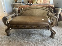 Ashley Furniture South Coast Leather Top Bench