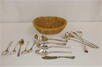 Assortment of Sliver Plated Serving Pieces
