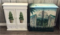 Hand Painted Cabinets-Lot of 2