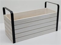 Wooden Box w/ Metal Handles