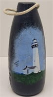 Signed Hand Painted Lighthouse Buoy