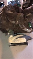 10 Duck Decoys with Weights in Mesh Bag