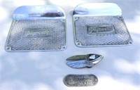 Plymouth Running Board Plates, Radiator Emblem