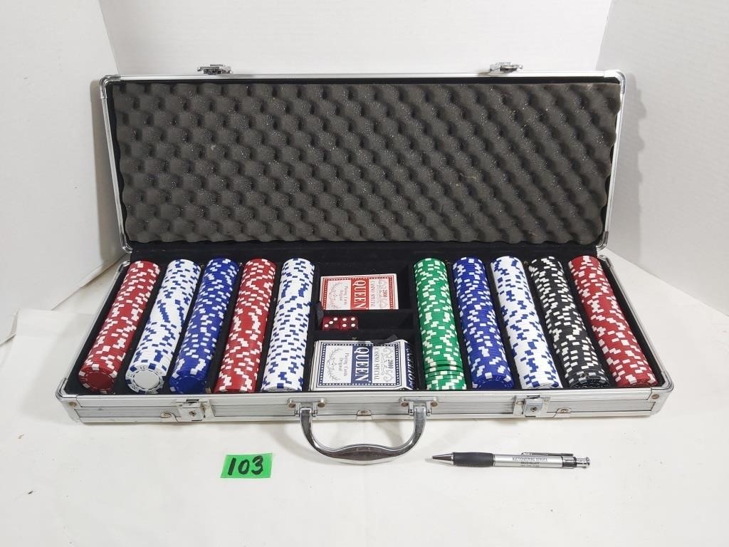 Poker Set with Chip