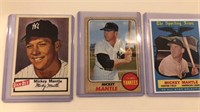 Mickey Mantle Baseball Card Copies, Full Color