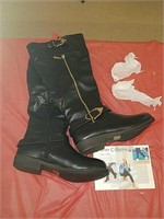 New Journee Collection, Barb, black knee boots,