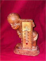 Vintage Black Americana Thermometer