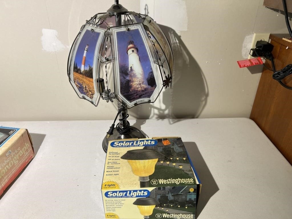 LIGHTHOUSE TOUCH LAMP AND SOLAR LIGHTS