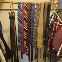 Assorted Belts, Ties & Suspenders