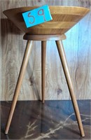 C - WOODEN BOWL ON STAND (S9)