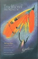 TRADITIONAL FEATHER WING SALMON FLY MOUNTED POSTER