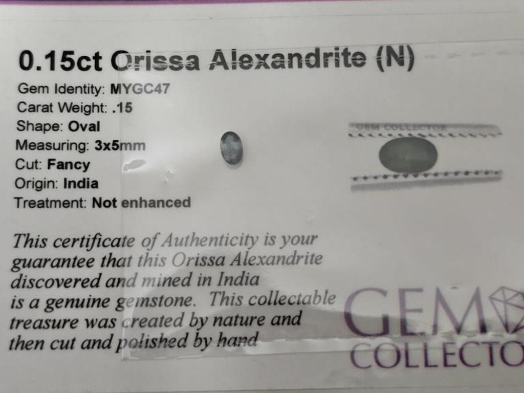 .15ct Orissa Alexandrite