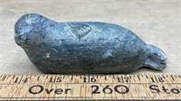 Soapstone Seal Carving (4.5"L) *SC
