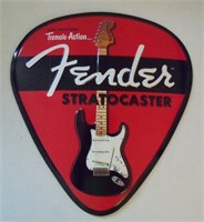 Fender Guitar Pick-Shaped Embossed Metal