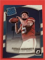 2017 Optic Patrick Mahomes Rookie Card Chiefs