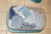 Tub of Towels Assortment of Various Sizes