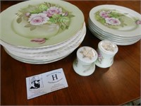 Lefton Fine China Plates and Salt n Pepper Shakers
