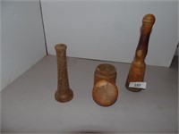 Mallet, Wooden canister, Wooden Vase