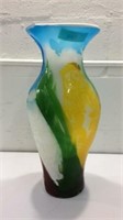 Hand Blown Rooster Vase K14A