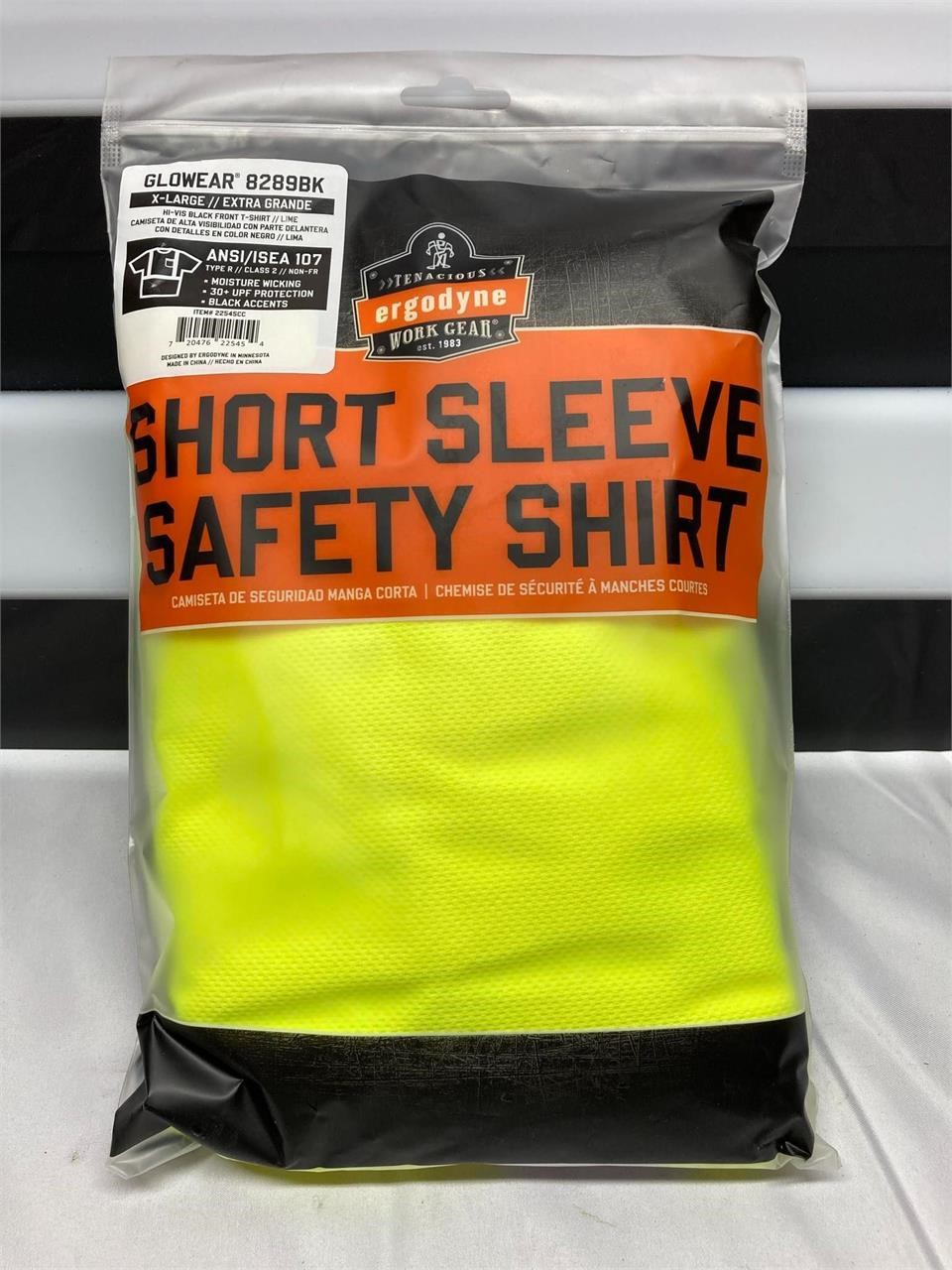 1- Ergodyne HiViz Short Sleeve T-shirt XL