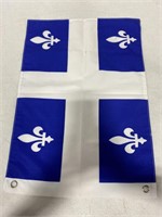 QUEBEC FLAG 17.5IN X 12IN SLIGHT DISCOLOURATION
