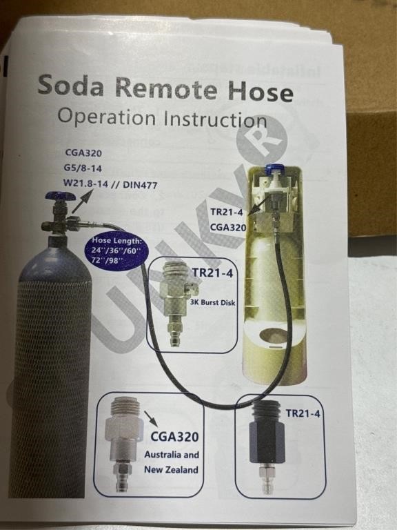 $39 Soda Machine Adaper Hose Direct Connector