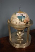 ALEXANDER KALIFANO MOTHER OF PEARL GLOBE ON STAND