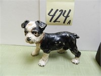 Hubley Cast Iron Boston Terrier Pup (6")