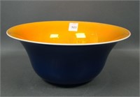 Imperial Lead Luster Cobalt Blue Bowl