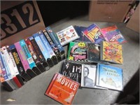 CDs, VHS, DVDs