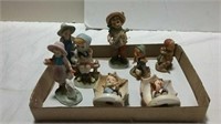 Box of figurines -some made in Japan