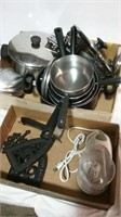 Trivets, Chopper and pots and pans