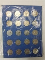 Collection de 20x 5 cents de 1945 à 1963