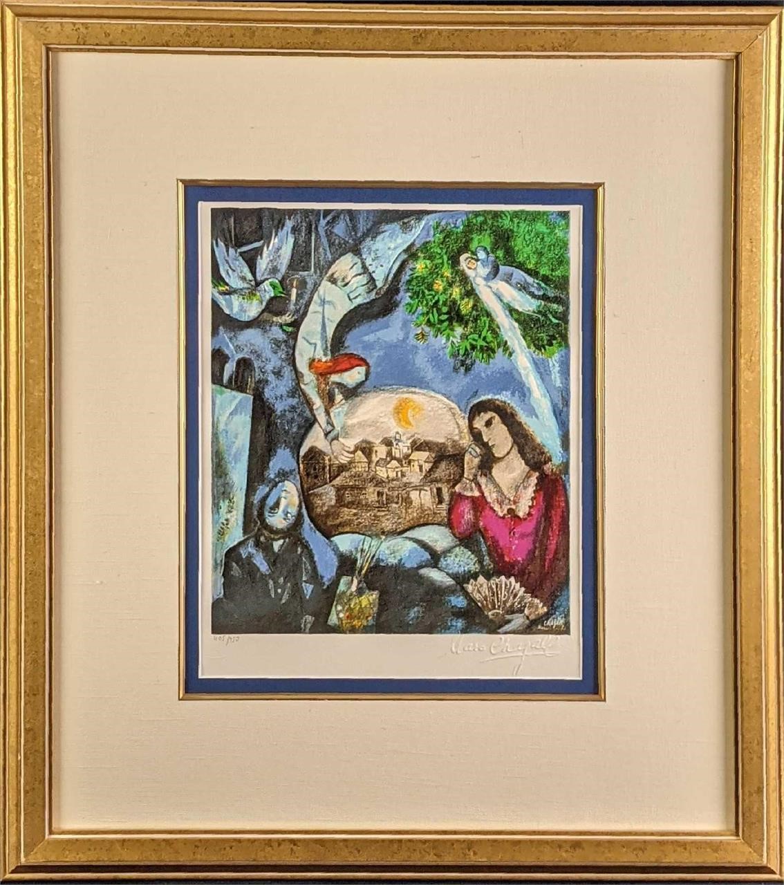 Framed ???????Marc Chagall LE Litogr