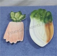 Vegetable serving dishes.  Made in Japan and