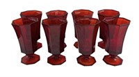 Independence Octagonal Ruby Glasses