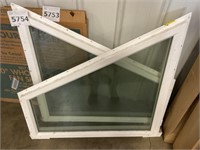 Quadrilateral Corner Window Pieces x 2
