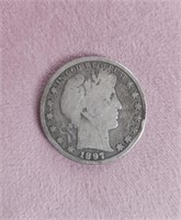 1897 Barber Silver Half Dollar