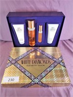 Elizabeth Taylor White Diamonds Bath & Perfume Set