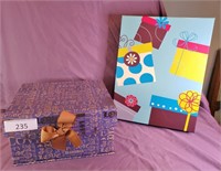 Two Large Decorative Gift Boxes