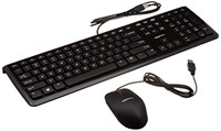 AmazonBasics USB Wired Computer Keyboard and