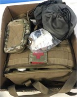 TRAY: MILITARY MEDICAL, MISC MILITARY ITEMS